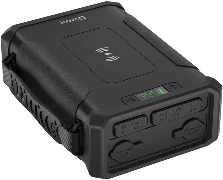 Powerbank Sandberg Survivor 96000mAh 180W IQ PD QC3.0 Wireless Czarny (420-78) - obraz 3