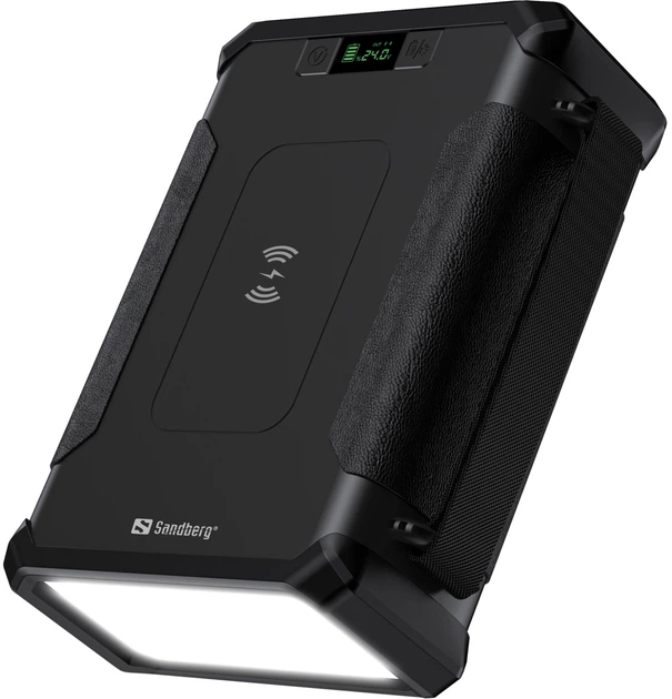 Powerbank Sandberg Survivor 96000mAh 180W IQ PD QC3.0 Wireless Czarny (420-78) - obraz 4