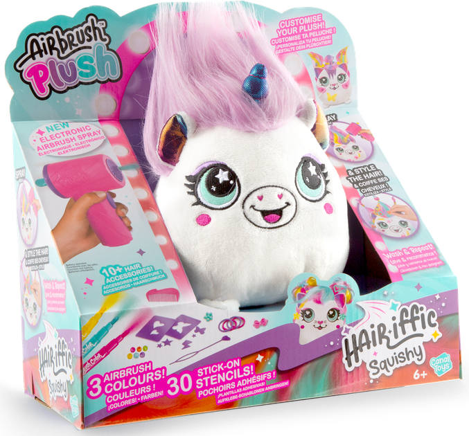 Zestaw Canal Toys Diy Airbrush Plush Hair'iffic Zrób fryzurę Księżniczka z zabawkowym aerografem (AIR040/1) - obraz 2