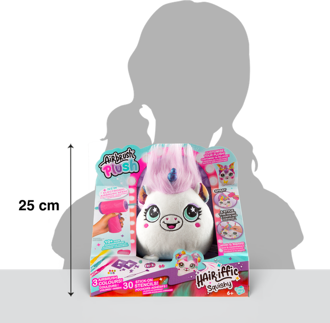 Zestaw Canal Toys Diy Airbrush Plush Hair'iffic Zrób fryzurę Księżniczka z zabawkowym aerografem (AIR040/1) - obraz 7