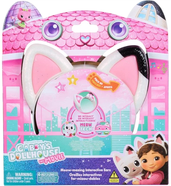 Interaktywna zabawka Gabby's Dollhouse Domek Gabby w kinie: Interaktywne kocie uszka Gabby (SM36201/6074336) - obraz 5