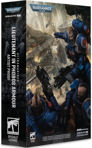 Figurka McFarlane WARHAMMER 40K Lieutenant in Phobos Armour - Ultramarines - Artist Proof 7in 10907mcf (787926109078) - obraz 6