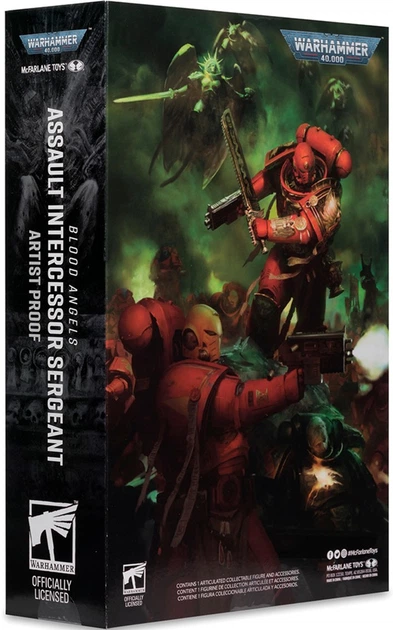 Figurka McFarlane WARHAMMER 40K Assault Intercessor Sergeant - Blood Angel - Artist Proof 7in 10949mcf (787926109498) - obraz 6