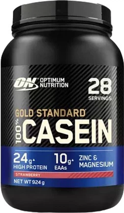 Протеїн Optimum Nutrition Gold Standard 100% Casein 896 г Strawberry (5060245605373) - зображення 1