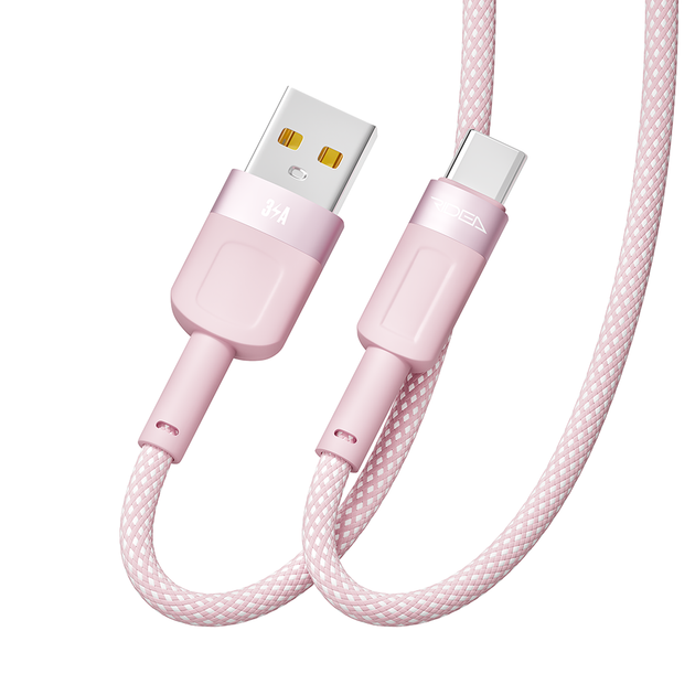 USB Ridea RC-CP43 ColorPro Type-C 3 A 1.2m Рожевий - зображення 5