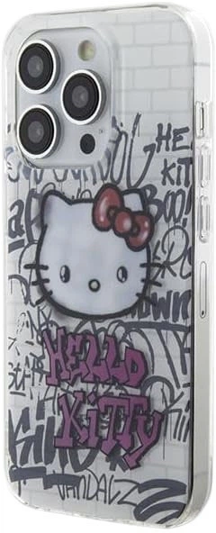 Etui plecki Kitty IML Kitty On Bricks Graffiti do Apple iPhone 14 Pro Max White (HKHCP14XHDGPHT) - obraz 2