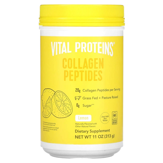Колагенові пептиди Vital Proteins Collagen Peptides порошок зі смаком лимону, 313 г - Фото 1 Колагенові пептиди Vital Proteins Collagen Peptides порошок зі смаком лимону, 313 г - зображення 1
