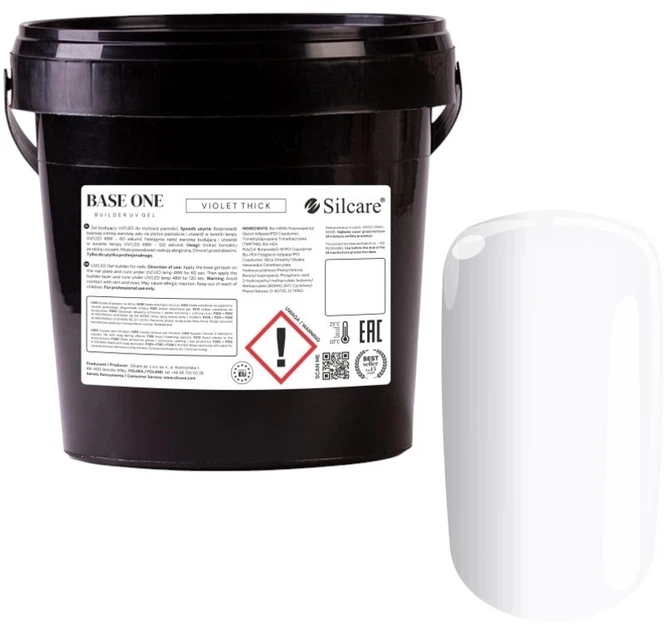 Гель для нарощування нігтів Silcare Base One Violet Thick 1 кг (5902560554410) - зображення 1