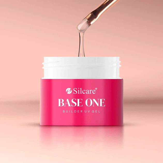Гель для нарощування нігтів Silcare Base One Vanillia Rose 50 г (5902560565881) - зображення 3