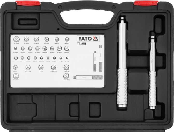 Набір інструментів YATO для встановлення підшипників та ущільнень 33 шт. (YT-25418) - зображення 3