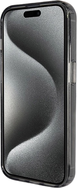 Etui plecki Guess Ring Stand Script Glitter MagSafe do Apple iPhone 15 Pro Black (3666339156343) - obraz 5