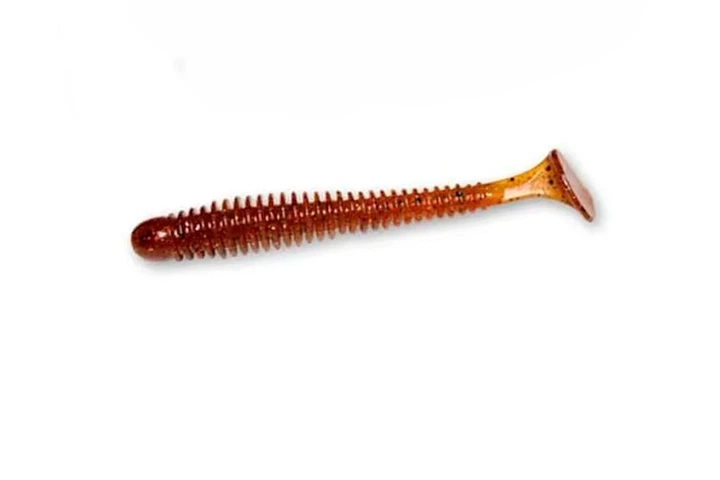 Силікон Crazy Fish Vibro Worm 3.4" (5шт/уп), колір: 32 Dark Beer (4327014009) - Фото 1 Силікон Crazy Fish Vibro Worm 3.4" (5шт/уп), колір: 32 Dark Beer (4327014009) - зображення 1