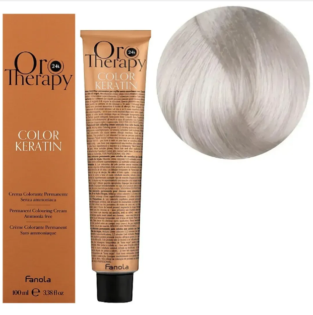 Крем-краска безаммиачная для волос Fanola Oro Therapy №11/7 Superlight platinum blonde iris 100 мл (3069WB) - Фото 1 Крем-краска безаммиачная для волос Fanola Oro Therapy №11/7 Superlight platinum blonde iris 100 мл (3069WB) - изображение 1