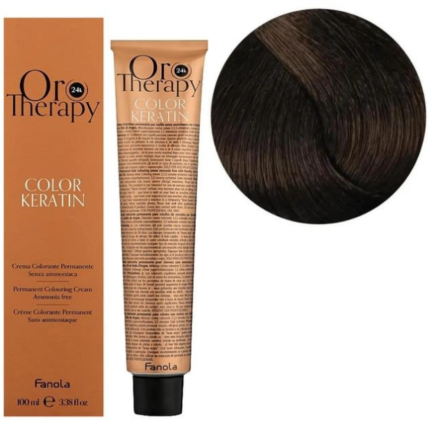 Крем-краска безаммиачная для волос Fanola Oro Therapy №6/1 Dark Blonde Ash 100 мл (3086WB) - Фото 1 Крем-краска безаммиачная для волос Fanola Oro Therapy №6/1 Dark Blonde Ash 100 мл (3086WB) - изображение 1