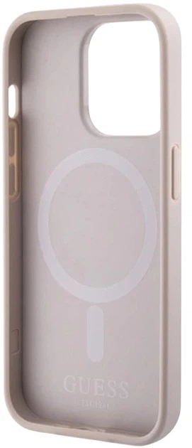 Панель Guess 4G Printed Stripes MagSafe для Apple iPhone 15 Pro Pink (3666339203504) - зображення 5