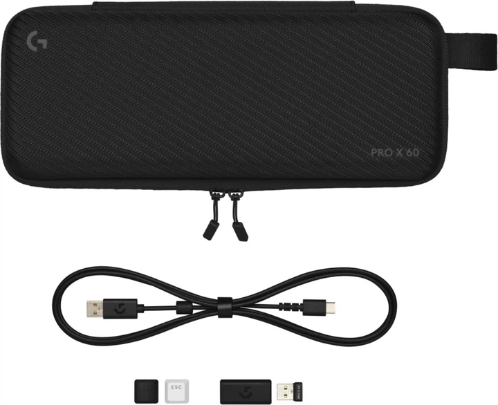 Клавіатура бездротова Logitech G PRO X 60 LIGHTSPEED Nordic GX Linear USB/Wireless Black (920-012167) - зображення 7