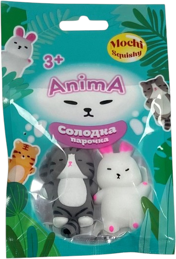 Набор игрушек-антистресс Monster Gum mochi squishy Сладкая парочка в ассортименте (6906231357866) - изображение 4