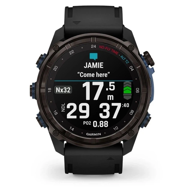 Смарт-часы Garmin Descent Mk3i – 43mm Carbon Gray DLC Titanium w. Black Silicone Band (010-02753-11) (COPY) - Фото 10 Смарт-часы Garmin Descent Mk3i – 43mm Carbon Gray DLC Titanium w. Black Silicone Band (010-02753-11) (COPY) - изображение 10