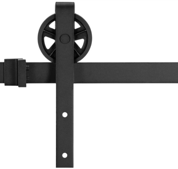 Система для розсувних дверей Springos HA5007 183 см barn door з декоративними фурнітурами, напрямна до 100 кг Чорна (5907719420448) - зображення 4