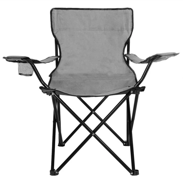 Krzesło turystyczne składane wędkarskie Springos CS0002 szare (5907719406206) - obraz 2