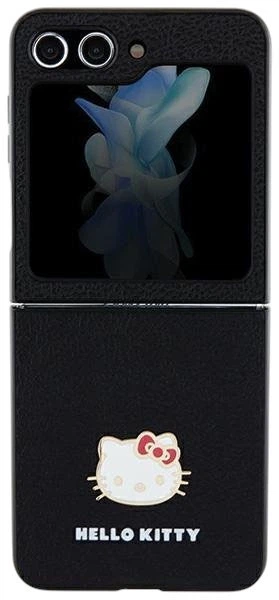 Панель Hello Kitty Metal Logo Kitty Head для Samsung Galaxy Flip 5 Black (HKHCZF5PGHDLMK) - зображення 2