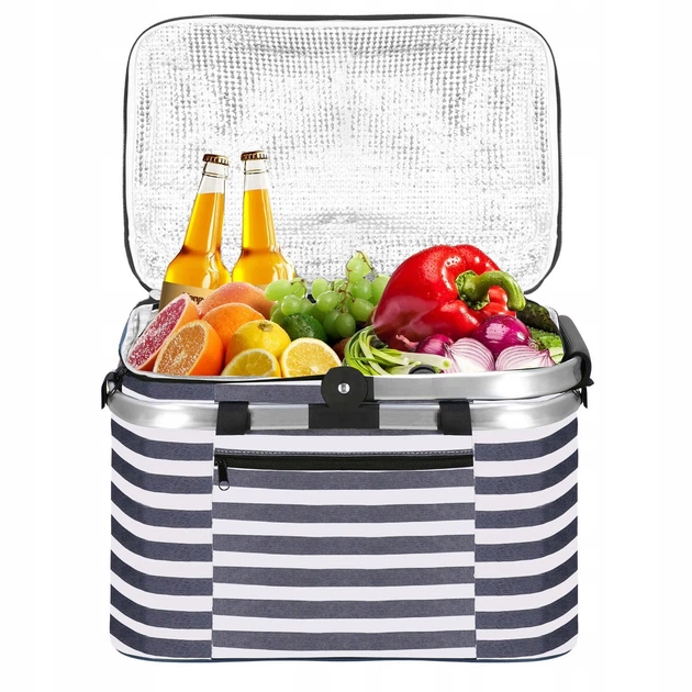  Termiczny koszyk piknikowy Springos CS0025 składany 28 L (5907719435602) - obraz 4