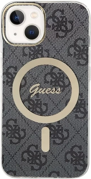 Панель Guess IML 4G MagSafe для Apple iPhone 15 Plus/14 Plus Black (3666339194550) - зображення 1