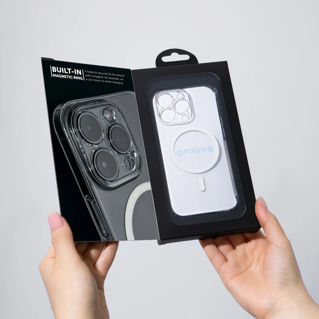 Чехол для смартфона Proove Crystal Case with Magnetic Ring для Apple iPhone 15 Pro Max Transparent (558280025) - изображение 9