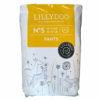 Биоразлагаемые эко подгузники-трусики Lillydoo kids 5 размер (12-17кг) 21 шт - изображение 2