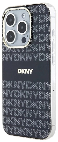 Etui DKNY IML Mono & Stripe MagSafe do Apple iPhone 15 Pro Black (3666339268114) - obraz 2