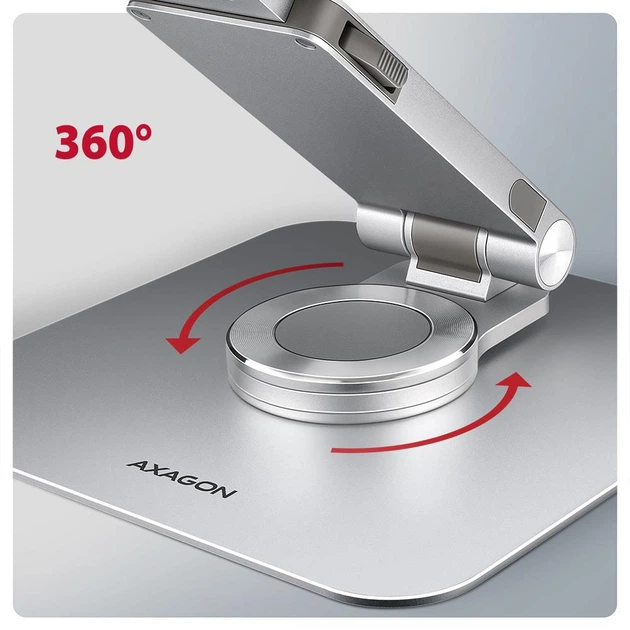 Підставка для ноутбука AXAGON STND-LR 360° 10"-17.3" Silver (STND-LR) - зображення 3