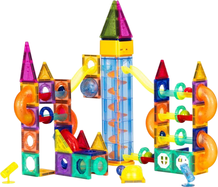 Klocki magnetyczne ModernHome by Multistore Kulodrom 134 elementy HC725862 (5905817008490) - obraz 2