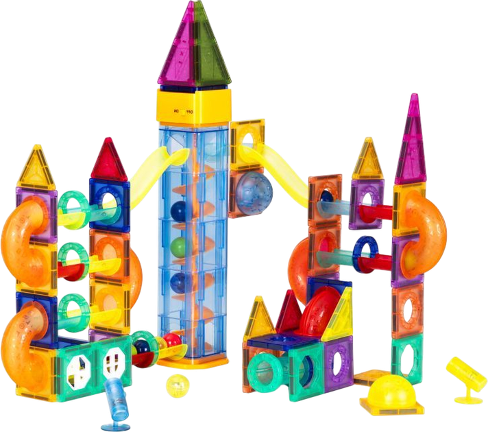 Klocki magnetyczne ModernHome by Multistore Kulodrom 134 elementy HC725862 (5905817008490) - obraz 3