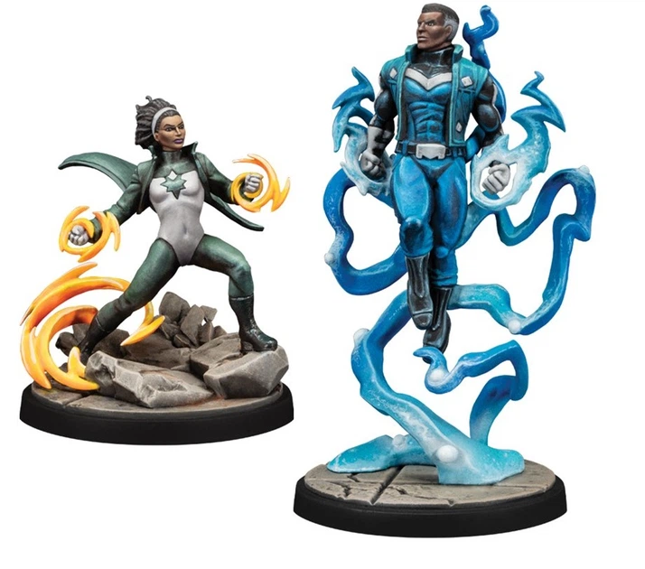 Набір фігурок для складання та розфарбовування Atomic Mass Games Marvel Crisis Protocol Синій Марвел та Спектрум Character Pack (Англійське видання) CP129 (0841333128340) - зображення 2