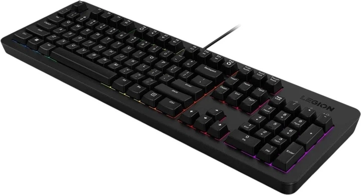Клавіатура дротова Lenovo Legion K310 RGB Gaming Keyboard USB Black (GY41N91865) - зображення 5
