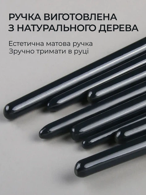 Кисточки для рисования набор для творчества кисти профессиональные для акварели масла гуаши акрила 12 штук - изображение 5