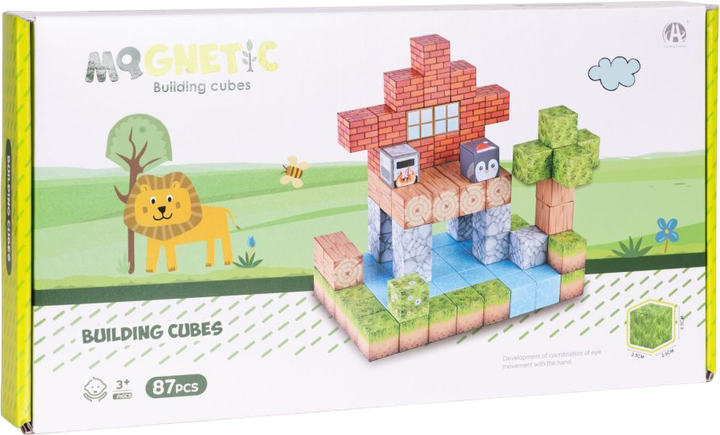 Klocki magnetyczne ModernHome by Multistore 87 elementów HC713654 (5905817008469) - obraz 1