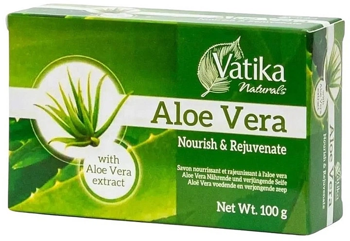 Мыло с алоэ вера - Dabur Vatika Aloe Vera Soap 100g (1308165-1057426708-2) - Фото 1 Мыло с алоэ вера - Dabur Vatika Aloe Vera Soap 100g (1308165-1057426708-2) - изображение 1