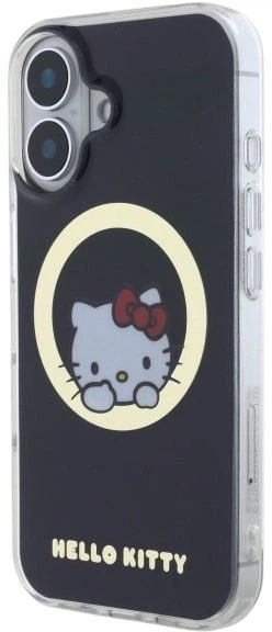 Etui plecki Hello Kitty IML Sweet Kitty Magsafe do Apple iPhone 16 Black (HKHMP16SHSWKK) - obraz 2