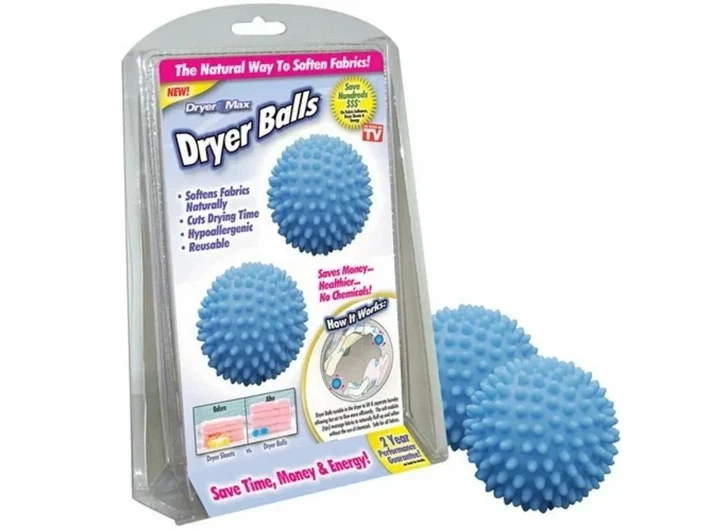 Шарики для стирки белья Dryer Balls Original 2 шт Blue - изображение 6