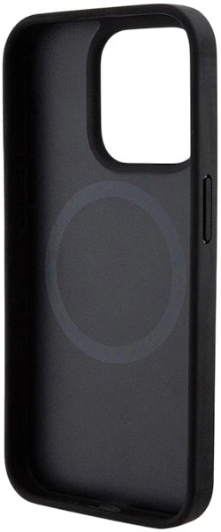 Etui DKNY Leather Printed Pattern Metal Logo MagSafe do Apple iPhone 15 Pro Black (3666339262235) - obraz 6