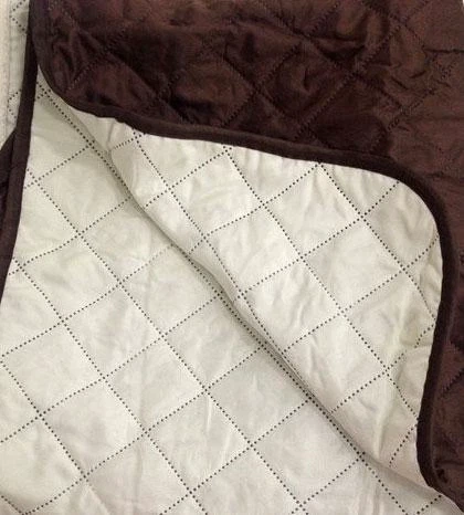 Накидка на кресло Couch Coat двустороннее стеганое покрывало Brown/Milk - изображение 5