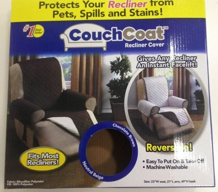 Накидка на кресло Couch Coat двустороннее стеганое покрывало Brown/Milk - изображение 6