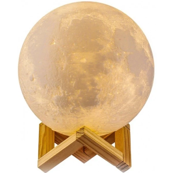 Сенсорный ночник луна RGB Magic 3D Moon Light , светильник лампа луна - изображение 2