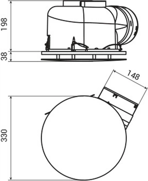 Wentylator wyciągowy Vents HBF 250 T - obraz 2