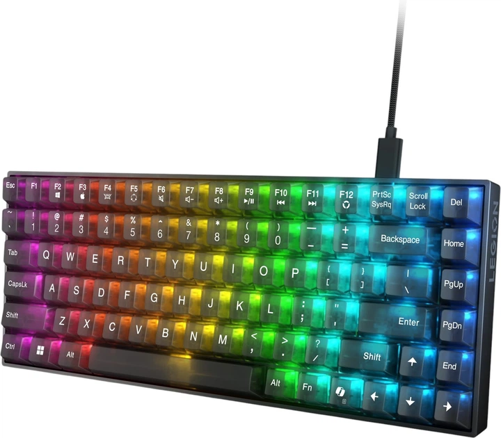 Klawiatura przewodowa Lenovo Legion K510 Mini Pro Gaming Keyboard USB (GY41Q32362) - obraz 3
