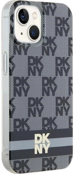 Панель DKNY IML Checkered Mono Pattern & Printed Stripes MagSafe для Apple iPhone 15 Plus / 14 Plus Black (3666339269364) - зображення 4
