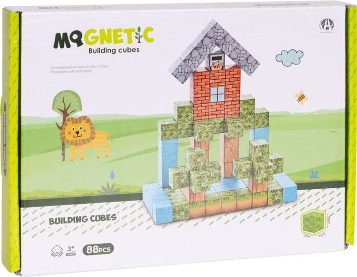 Klocki magnetyczne ModernHome by Multistore 88 elementów HC737473 (5905817008414) - obraz 1