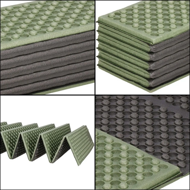 Mata piankowa do siedzenia Springos PM0010 182 x 60 cm zielona (5907719478876) - obraz 10