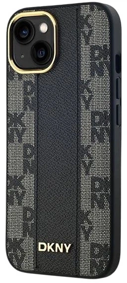 Панель DKNY Leather Checkered Mono Pattern MagSafe для Apple iPhone 15 Plus / 14 Plus Black (3666339259846) - зображення 2